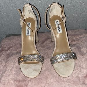 Blush Pink rhinestone heels!